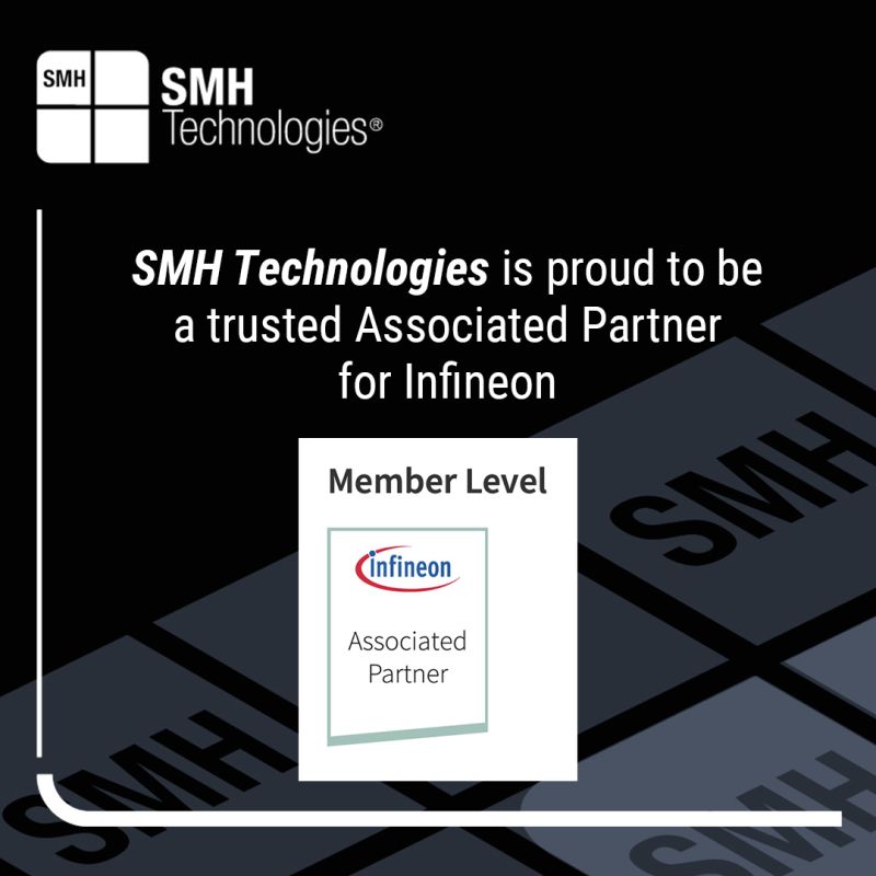 恭喜SMH Technologies成為全球半導體解決方案領導者英飛凌值得信賴的第三方合作伙伴